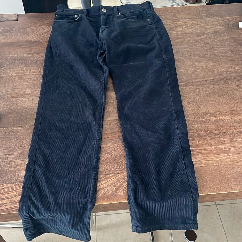 J Crew men's jeans navy corduroy pants